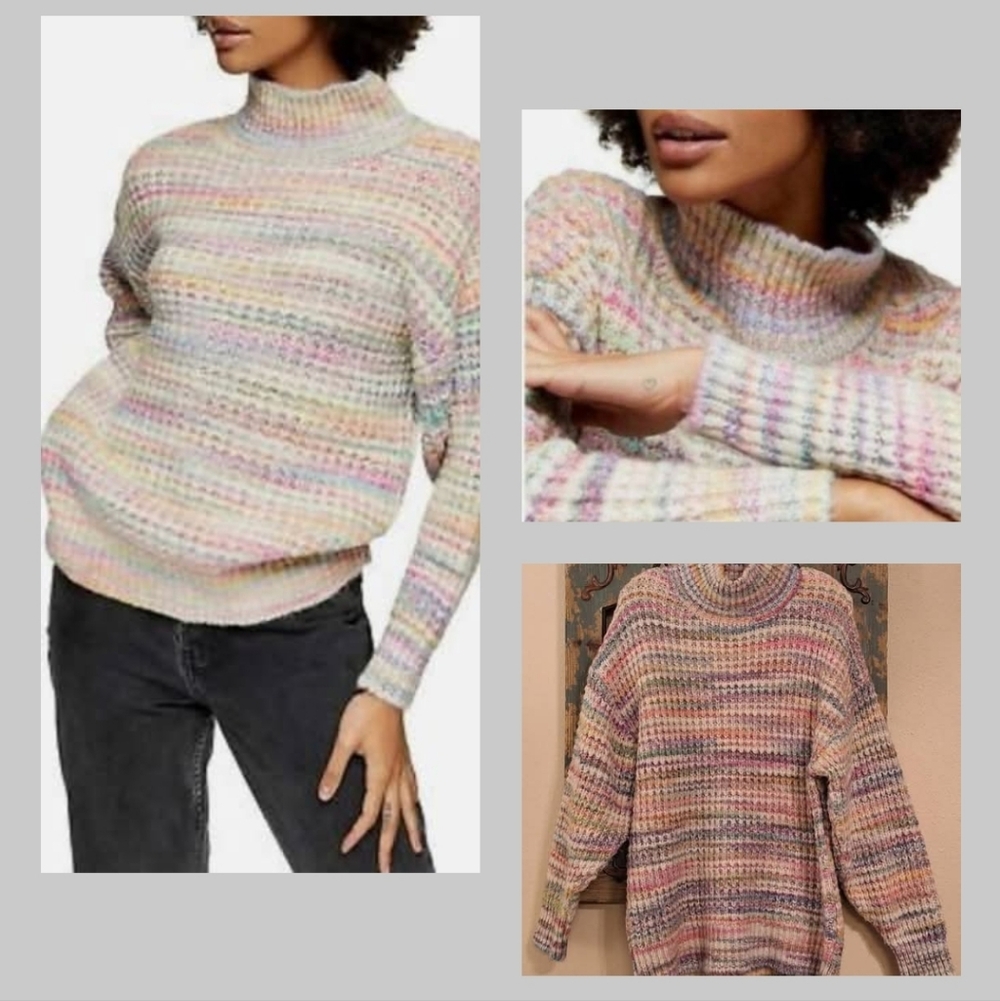 Topshop Turtleneck Sweater. Size 8-10 Fits like a X-Large